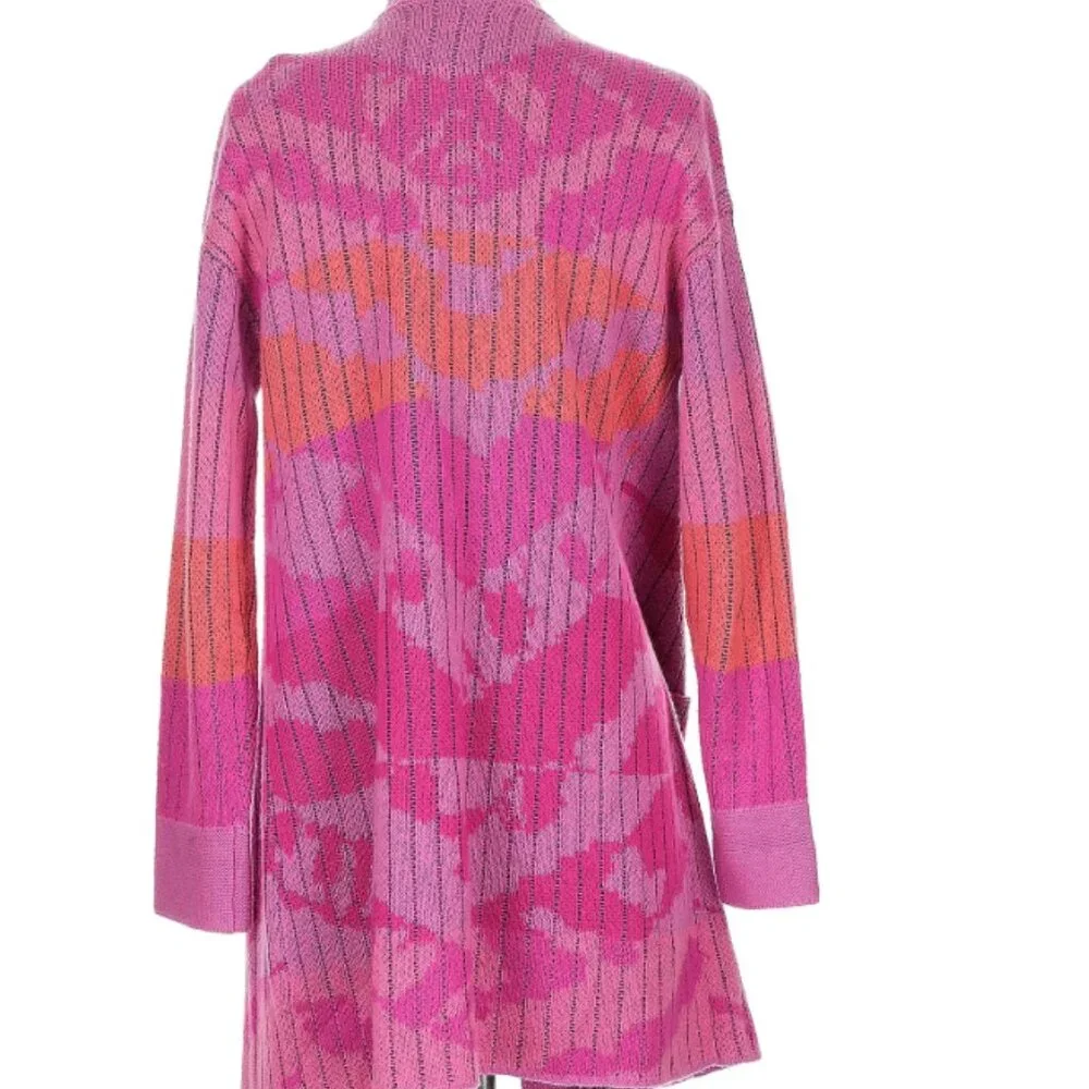 NWOT Nic +Joe Pink Cardigan Medium - Picture 2 of 7